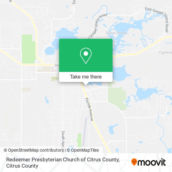 Redeemer Presbyterian Church of Citrus County map