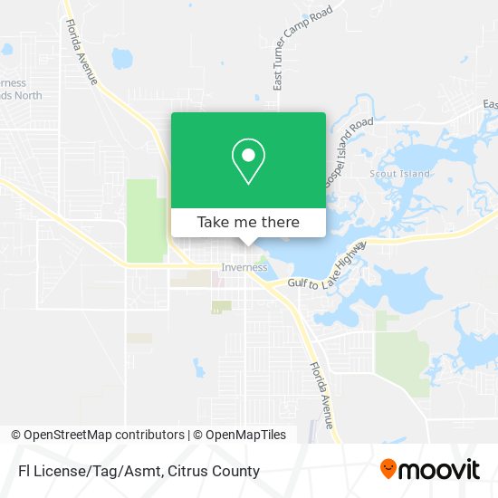 Mapa de Fl License/Tag/Asmt