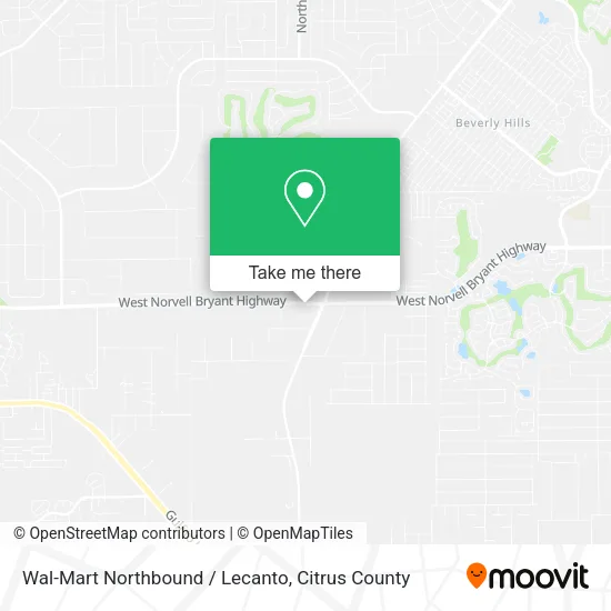 Wal-Mart Northbound / Lecanto map