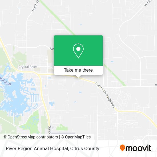 River Region Animal Hospital map