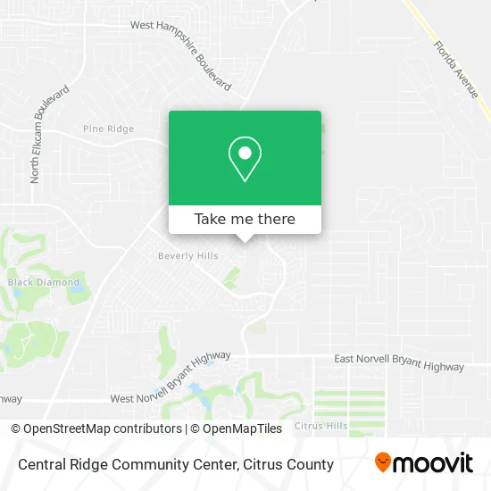 Central Ridge Community Center map