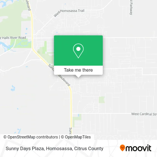 Sunny Days Plaza, Homosassa map