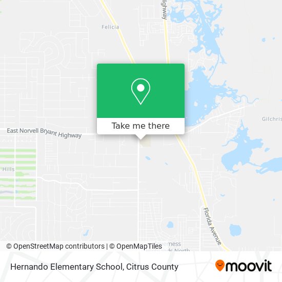 Hernando Elementary School map