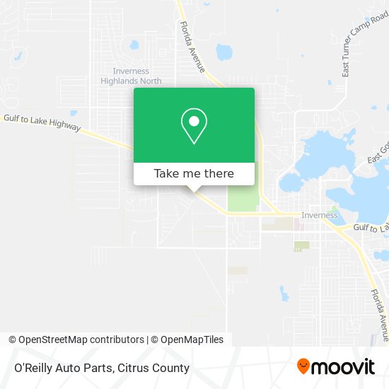 Mapa de O'Reilly Auto Parts