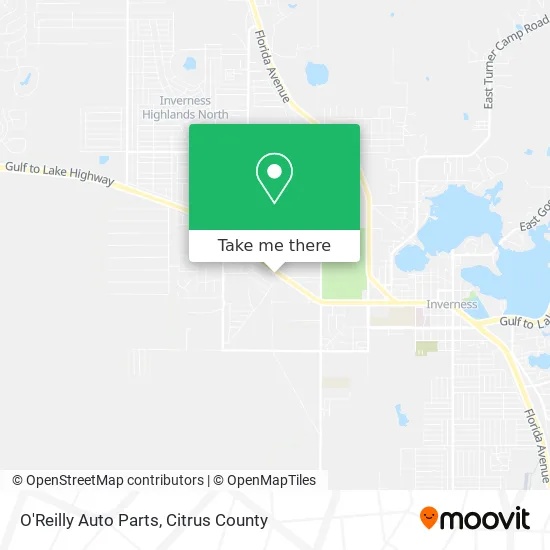 O'Reilly Auto Parts map