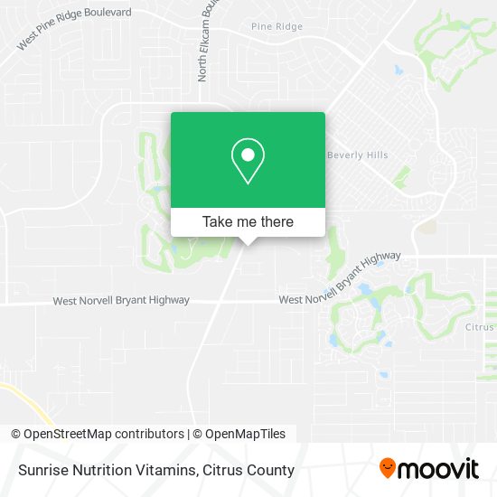 Sunrise Nutrition Vitamins map