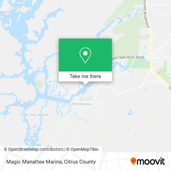 Magic Manattee Marina map