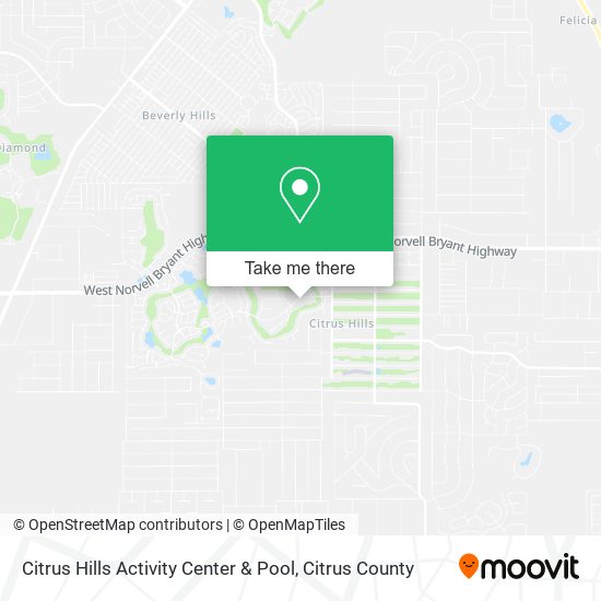 Mapa de Citrus Hills Activity Center & Pool