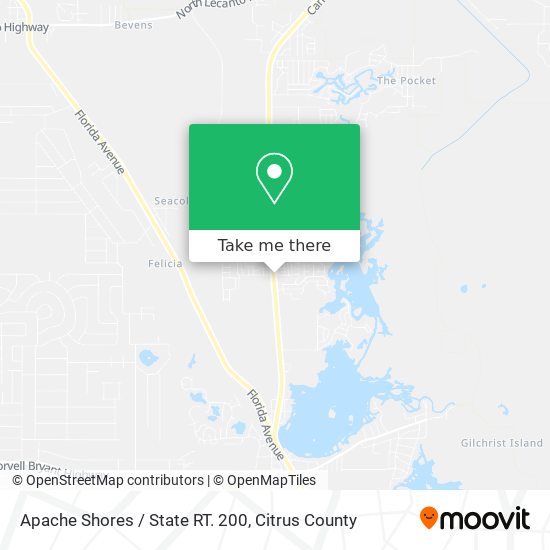 Apache Shores / State RT. 200 map