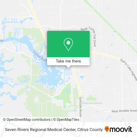 Seven Rivers Regional Medical Center map