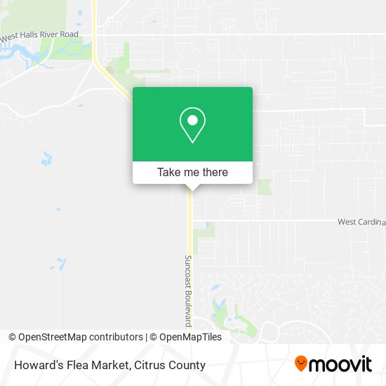 Howard's Flea Market map