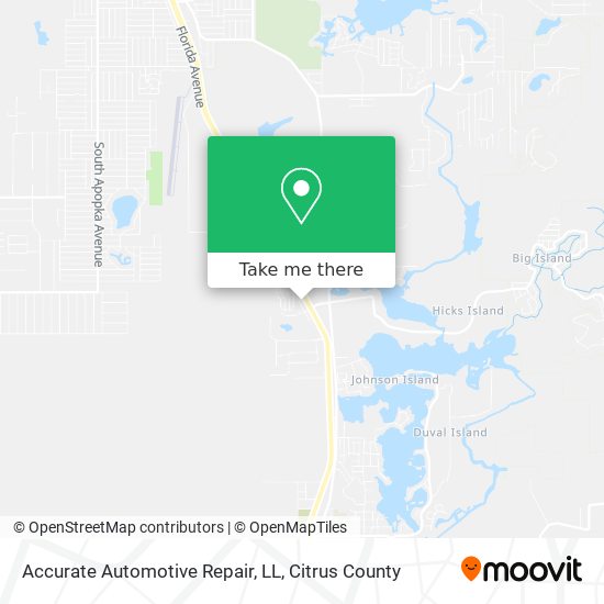 Accurate Automotive Repair, LL map