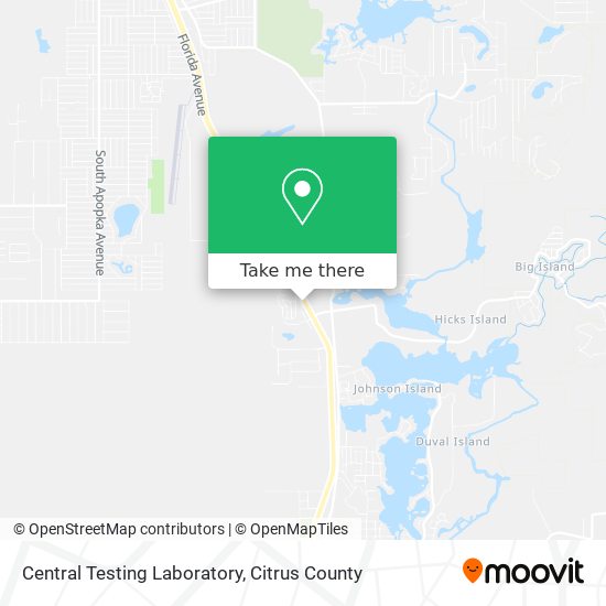 Central Testing Laboratory map