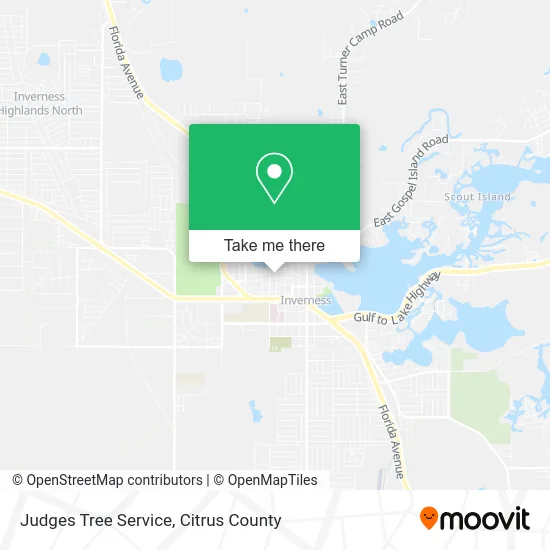 Judges Tree Service map