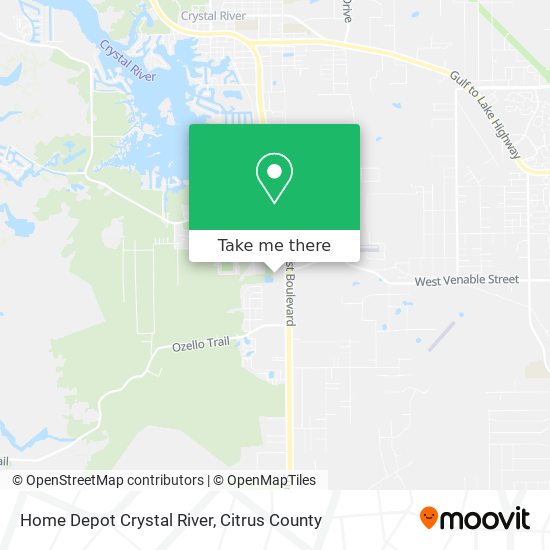 Home Depot Crystal River map