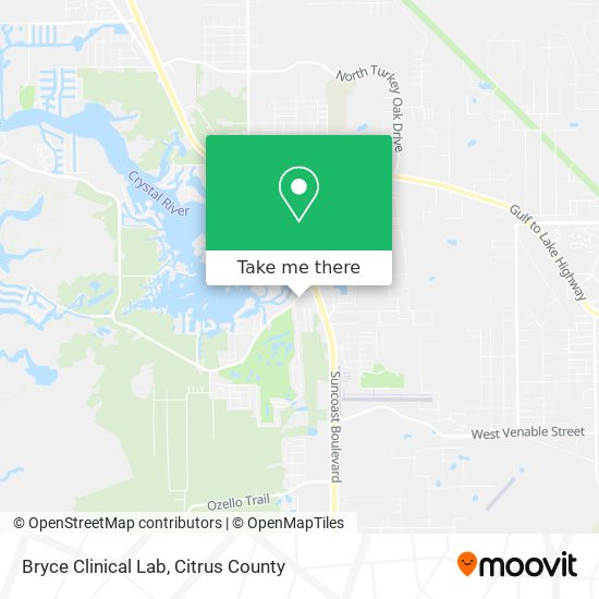 Bryce Clinical Lab map