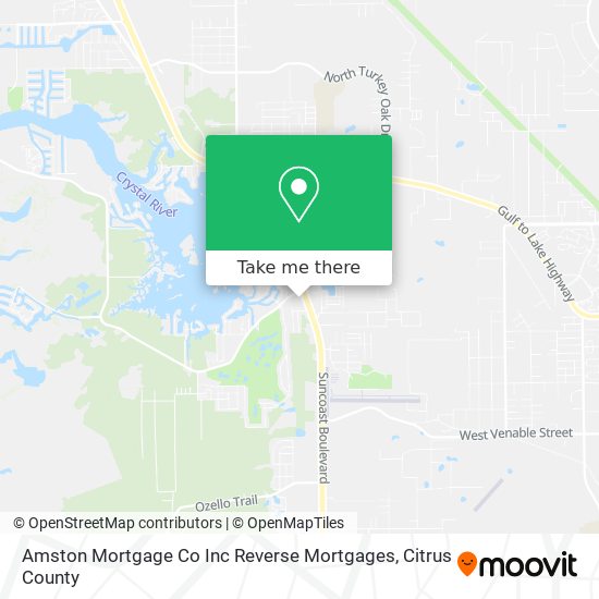 Mapa de Amston Mortgage Co Inc Reverse Mortgages