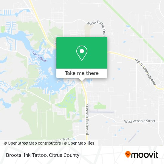 How to get to Brootal Ink Tattoo in Crystal River by Bus?