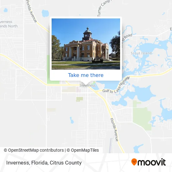 Inverness, Florida map