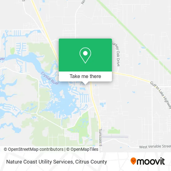 Nature Coast Utility Services map