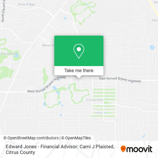 Mapa de Edward Jones - Financial Advisor: Cami J Plaisted