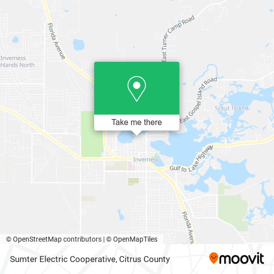 Mapa de Sumter Electric Cooperative