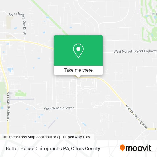 Better House Chiropractic PA map