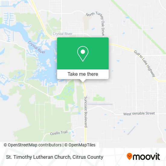 St. Timothy Lutheran Church map