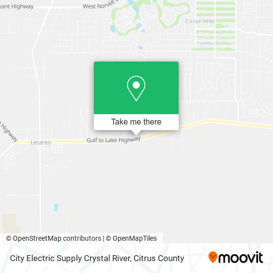 Mapa de City Electric Supply Crystal River