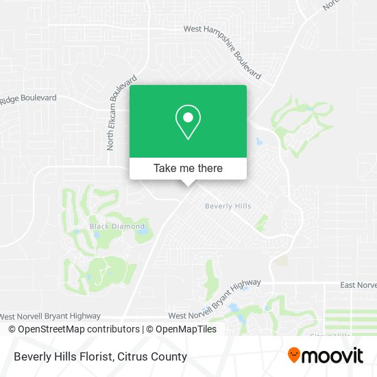 Beverly Hills Florist map