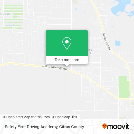 Safety First Driving Academy map