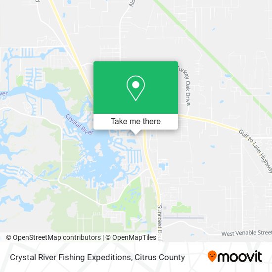 Mapa de Crystal River Fishing Expeditions