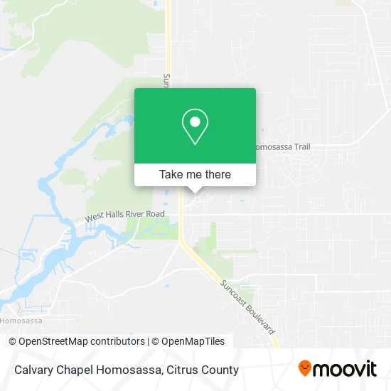 Calvary Chapel Homosassa map