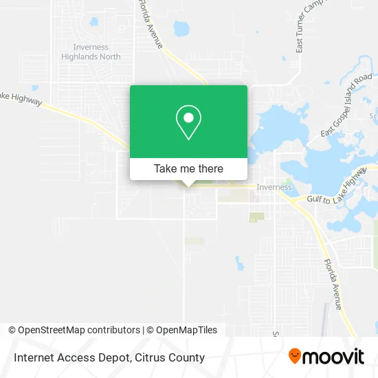 Internet Access Depot map