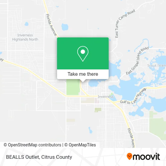BEALLS Outlet map
