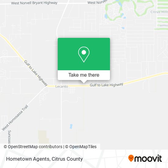 Hometown Agents map