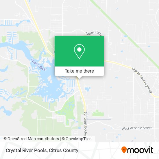 Crystal River Pools map