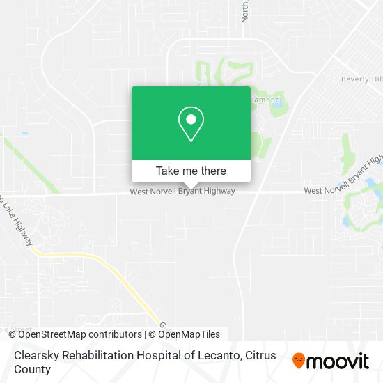 Mapa de Clearsky Rehabilitation Hospital of Lecanto