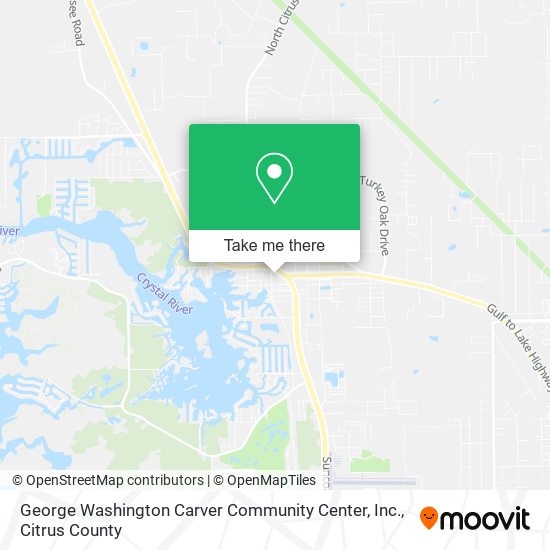 George Washington Carver Community Center, Inc. map