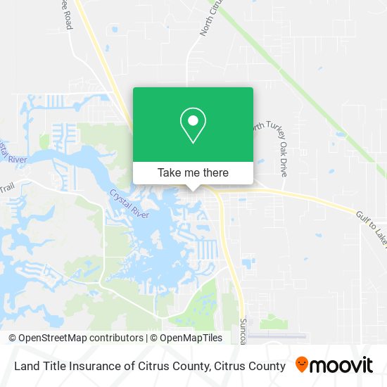 Mapa de Land Title Insurance of Citrus County