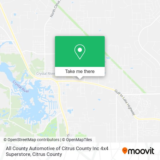 Mapa de All County Automotive of Citrus County Inc 4x4 Superstore