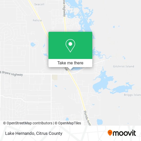 Lake Hernando map