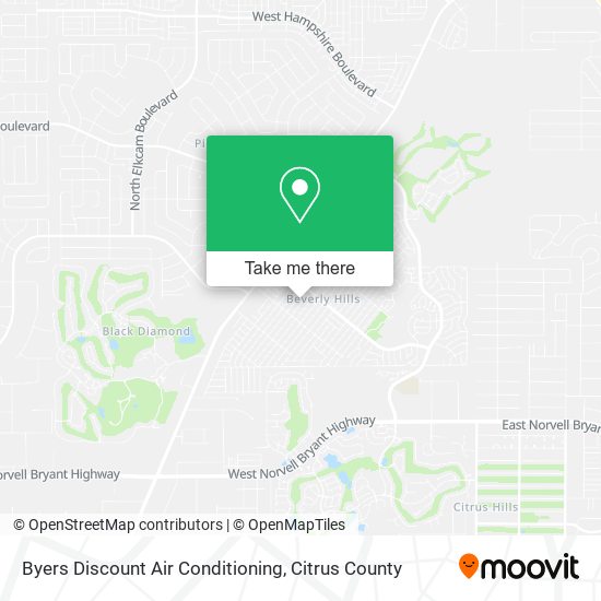 Byers Discount Air Conditioning map