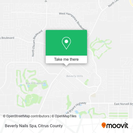 Mapa de Beverly Nails Spa