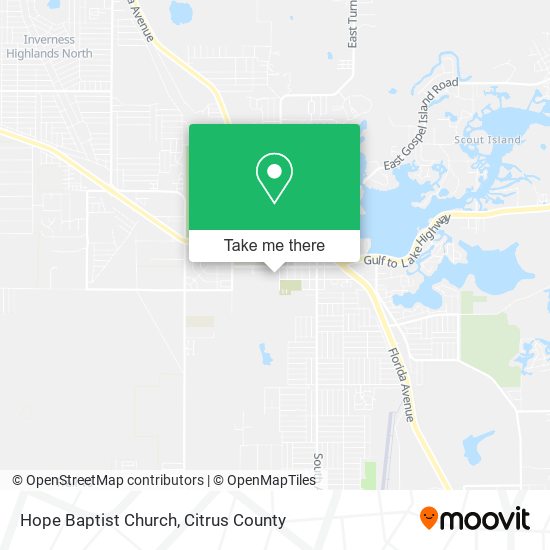 Hope Baptist Church map