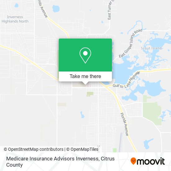 Medicare Insurance Advisors Inverness map
