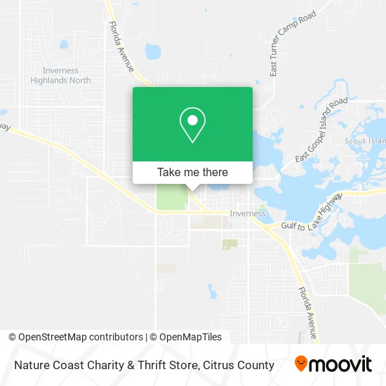 Nature Coast Charity & Thrift Store map