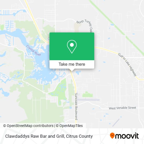 Clawdaddys Raw Bar and Grill map