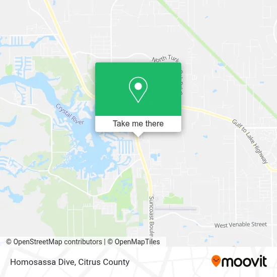 Homosassa Dive map