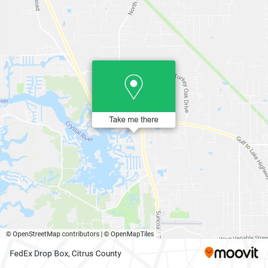 Mapa de FedEx Drop Box